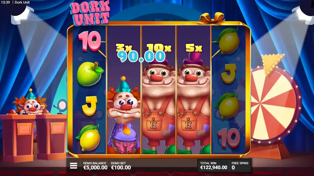 Spécifications de la Machine à Sous Dork Unit